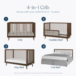 Cranbrook 4-in-1 Convertible Crib, Toasted Chestnut