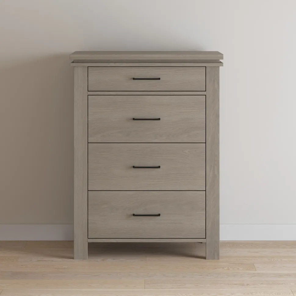 Denman 4 Drawer Chest, Crescent Gray