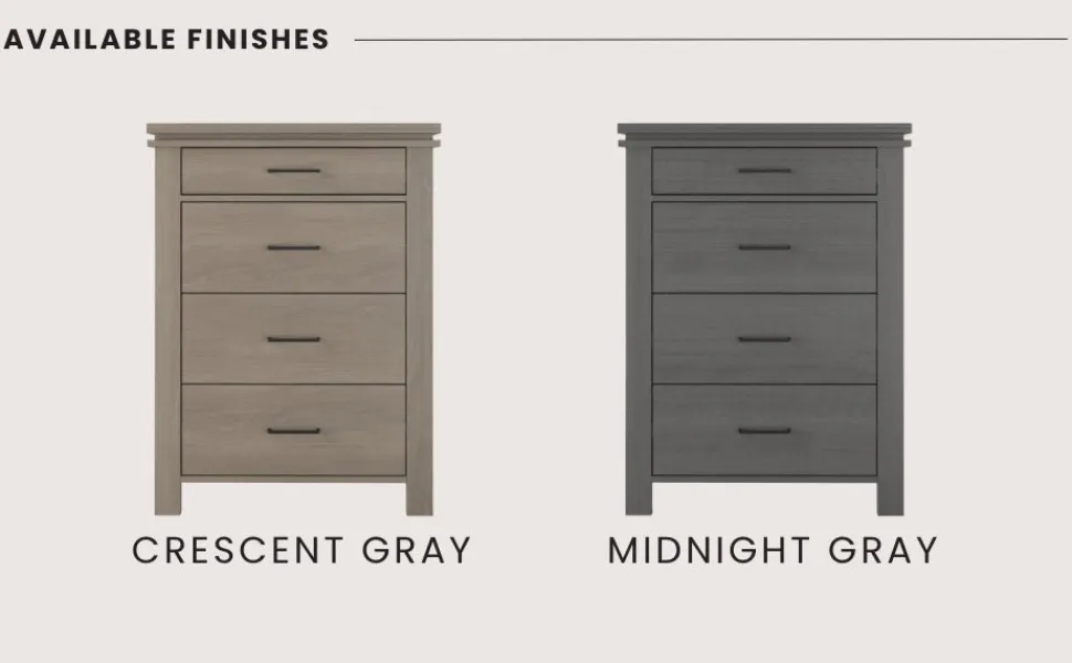 Denman 4 Drawer Chest, Midnight Gray