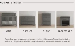 Denman 4 Drawer Chest, Midnight Gray