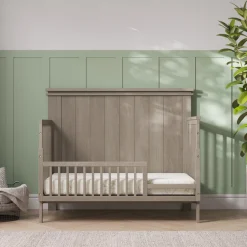 Denman 4-in-1 Convertible Crib, Crescent Gray