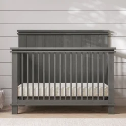 Denman 4-in-1 Convertible Crib, Midnight Gray