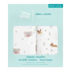 Disney™ essentials cotton muslin swaddle blanket 2 pack