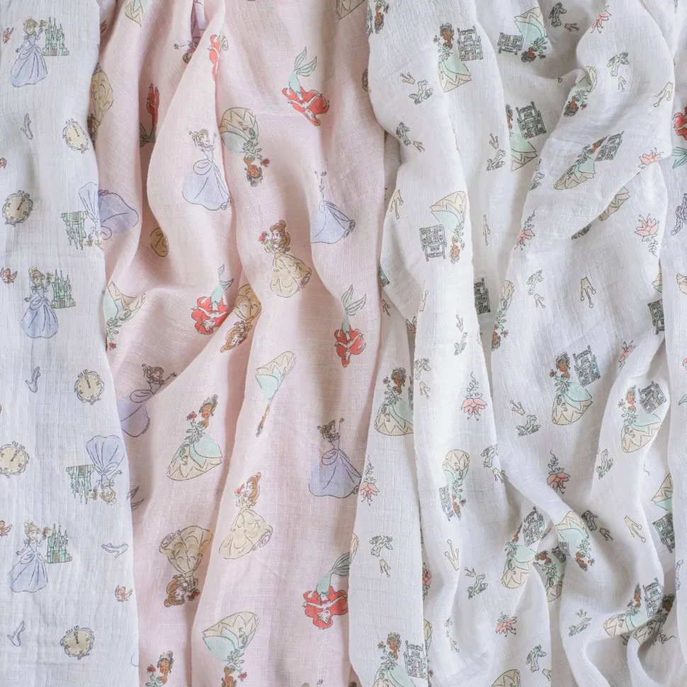 Disney™ essentials cotton muslin swaddle blanket 4 pack