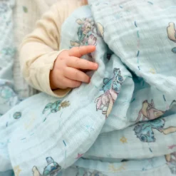 Disney™ Lilo and Stitch essentials cotton muslin swaddle blanket 4 pack
