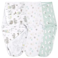 Disney™ Winnie the Pooh essentials easy swaddle wrap quick change 3 pack TOG 1.0