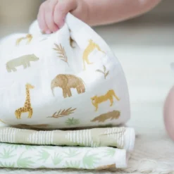 essential cotton muslin washcloths 3 pack