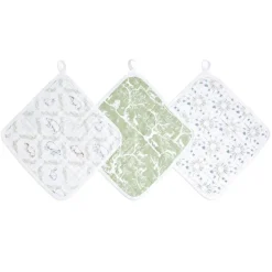 essential cotton muslin washcloths 3 pack