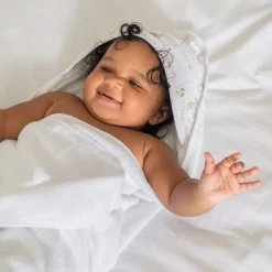 essentials cotton muslin hooded towels 2 pack