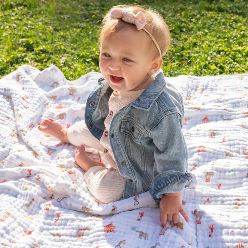 essentials cotton muslin dream blanket