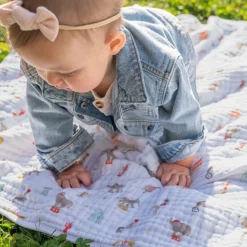 essentials cotton muslin dream blanket