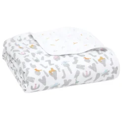 essentials cotton muslin dream blanket