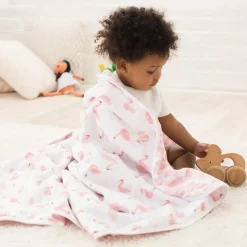 essentials cotton muslin dream blanket
