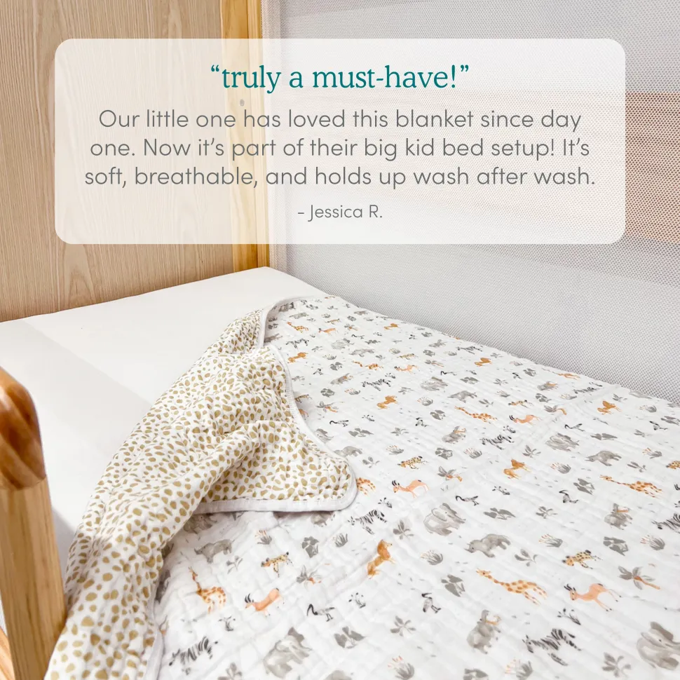 essentials cotton muslin dream blanket