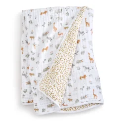 essentials cotton muslin dream blanket