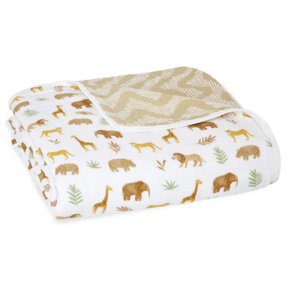 essentials cotton muslin dream blanket