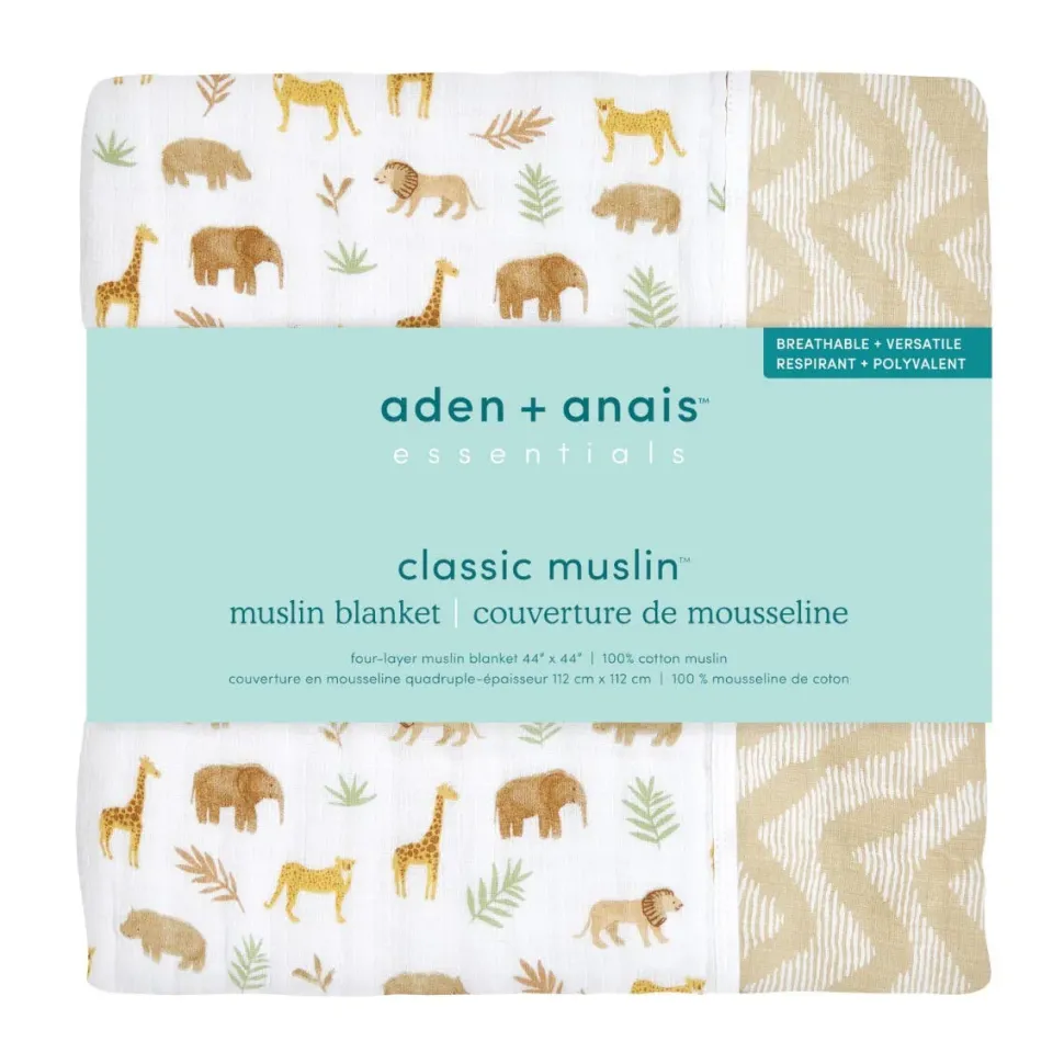 essentials cotton muslin dream blanket