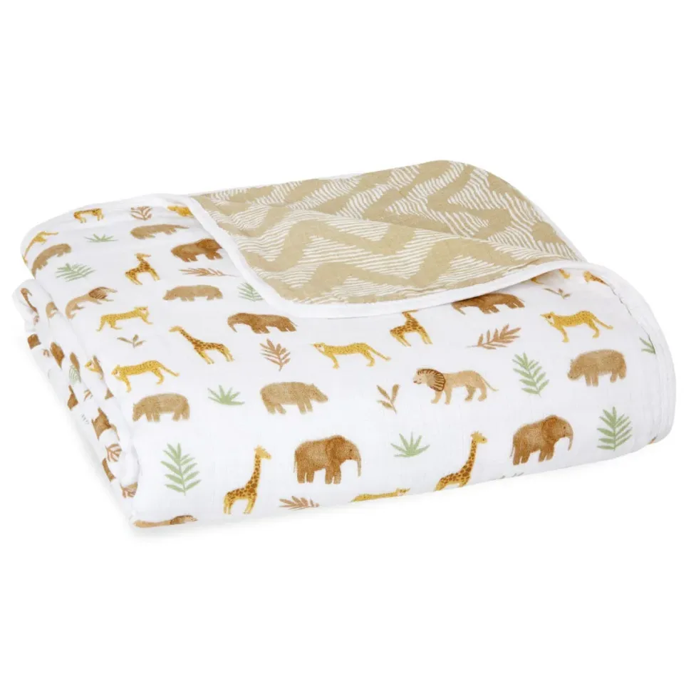 essentials cotton muslin dream blanket