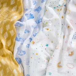 essentials cotton muslin swaddle blanket 4 pack