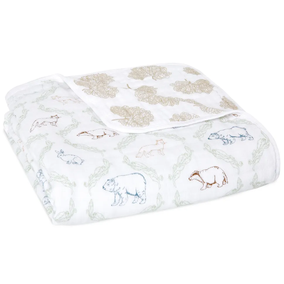 essentials cotton muslin dream blanket