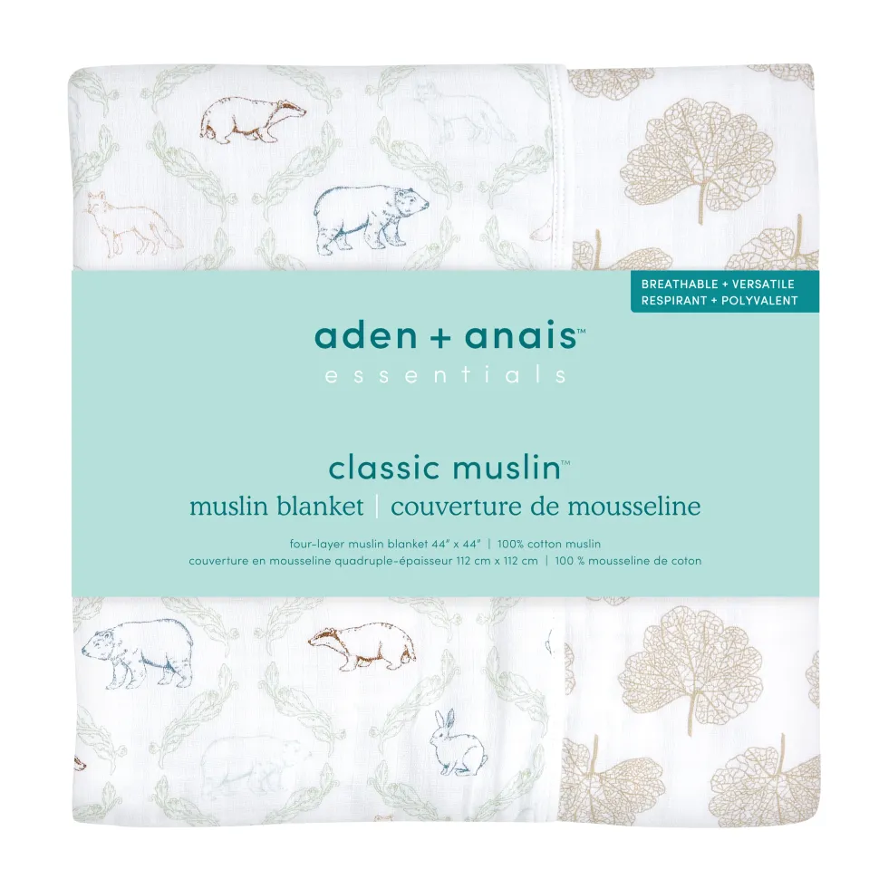essentials cotton muslin dream blanket