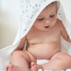 essentials cotton muslin hooded towels 2 pack
