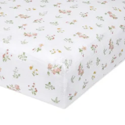 essentials cotton muslin crib sheet