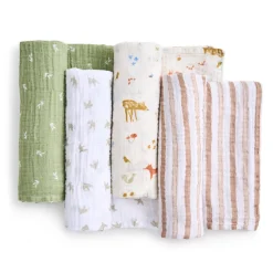 essentials cotton muslin swaddle blanket 4 pack
