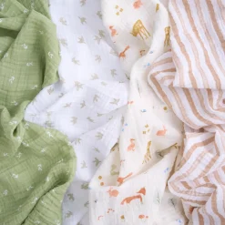 essentials cotton muslin swaddle blanket 4 pack