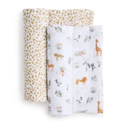 essentials cotton muslin swaddle blanket 2 pack