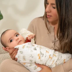 essentials cotton muslin swaddle blanket 2 pack