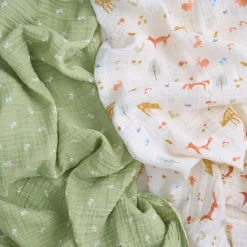 essentials cotton muslin swaddle blanket 2 pack