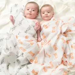 essentials cotton muslin swaddle blanket 4 pack