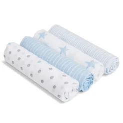 essentials cotton muslin swaddle blanket 4 pack