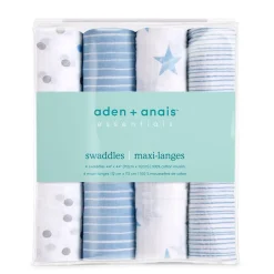 essentials cotton muslin swaddle blanket 4 pack