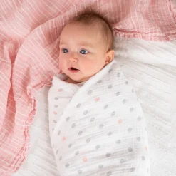 essentials cotton muslin swaddle blanket 4 pack