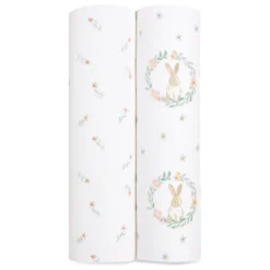 essentials cotton muslin swaddle blanket 2 pack