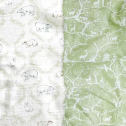 essentials cotton muslin swaddle blanket 2 pack