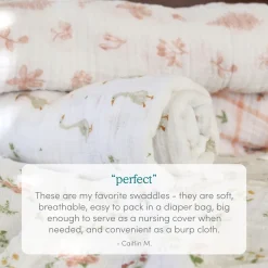 essentials cotton muslin swaddle blanket 2 pack