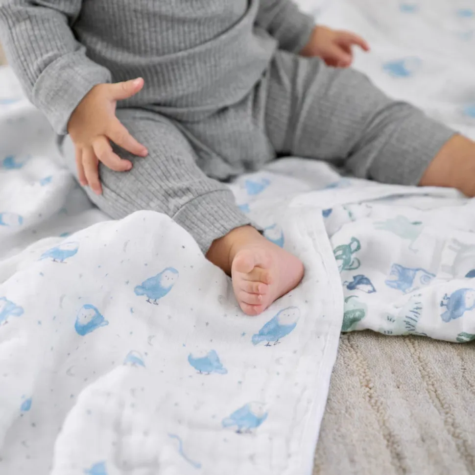 essentials cotton muslin swaddle blanket 2 pack