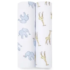 essentials cotton muslin swaddle blanket 2 pack