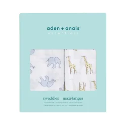 essentials cotton muslin swaddle blanket 2 pack