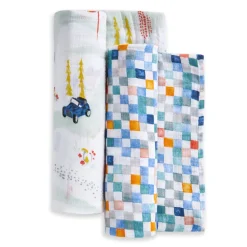 essentials cotton muslin swaddle blanket 2 pack