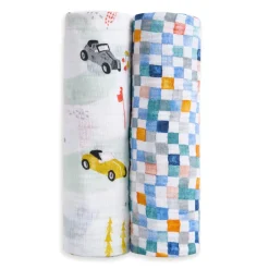 essentials cotton muslin swaddle blanket 2 pack