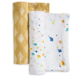 essentials cotton muslin swaddle blanket 2 pack
