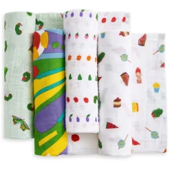 essentials cotton muslin swaddle blanket 4 pack
