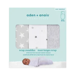 essentials easy swaddle wrap quick change 3 pack TOG 1.0