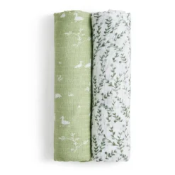 essentials silky soft swaddle blanket 2 pack