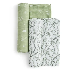 essentials silky soft swaddle blanket 2 pack