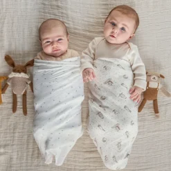 essentials silky soft swaddle blanket 2 pack